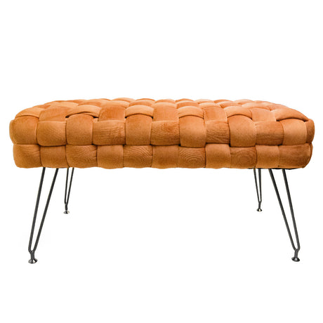 Sgabello Pouf in Multistrato di Pioppo - Ottoman