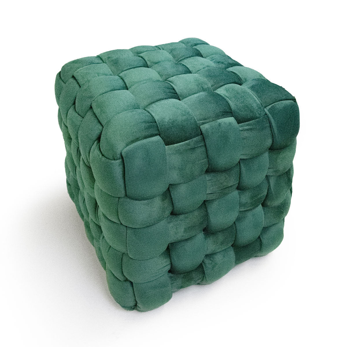 Sgabello Pouf in Multistrato di Pioppo - Ottoman