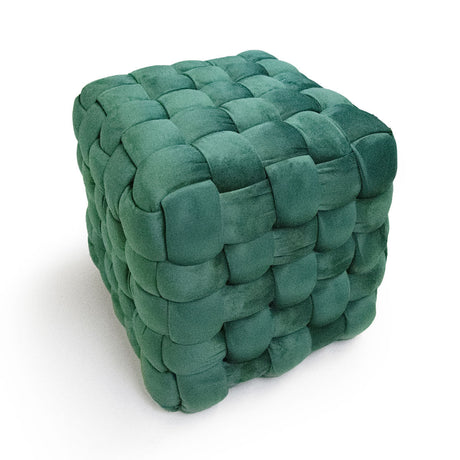 Sgabello Pouf in Multistrato di Pioppo - Ottoman