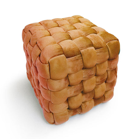 Sgabello Pouf in Multistrato di Pioppo - Ottoman