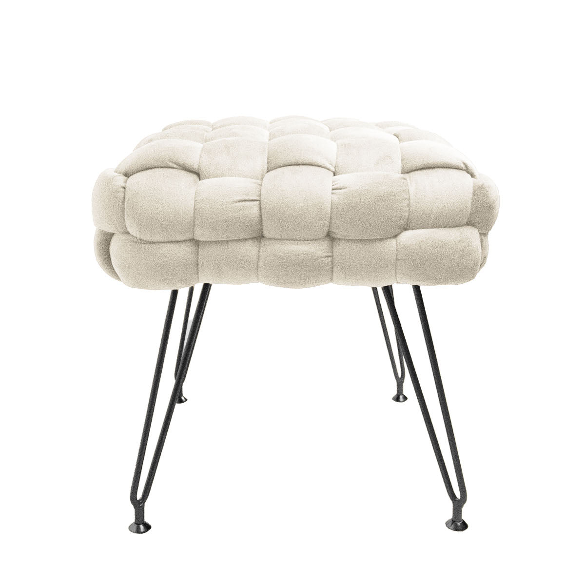 Sgabello Pouf in Multistrato di Pioppo - Ottoman