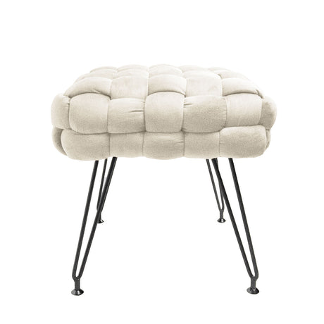 Sgabello Pouf in Multistrato di Pioppo - Ottoman