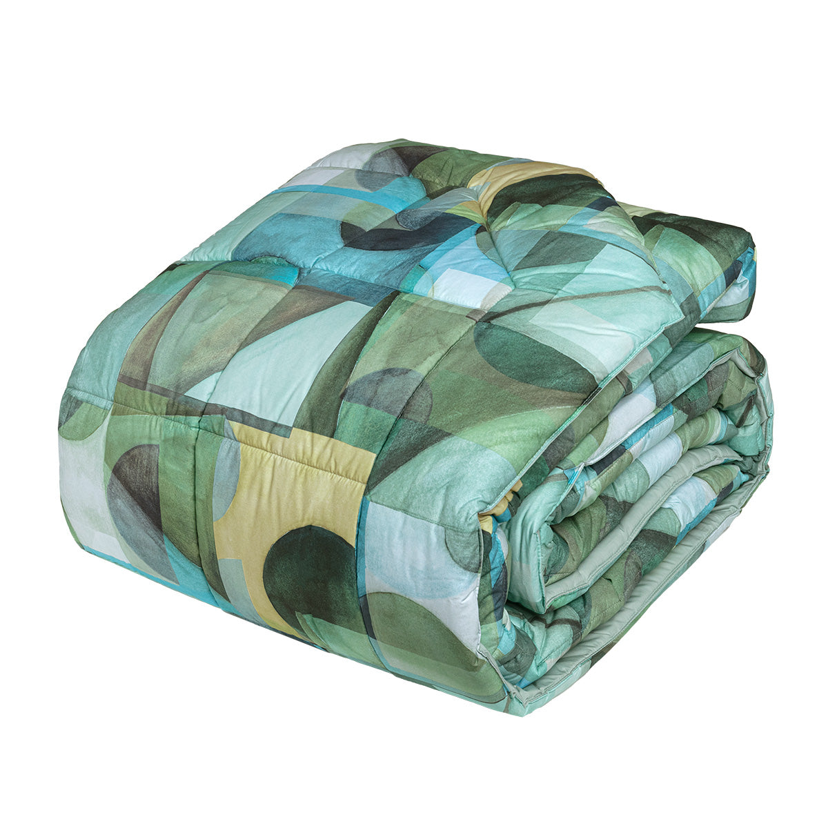 Trapunta in Percalle di Puro Cotone Fantasia Astratta - Paracas