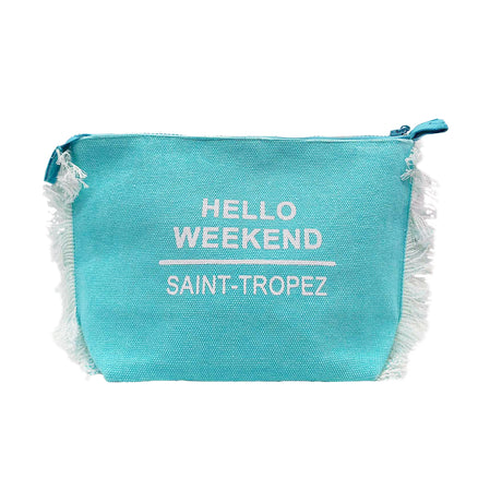 Borsa Mare o Trusse in Puro Cotone Tinta Unita - Hello Weekend