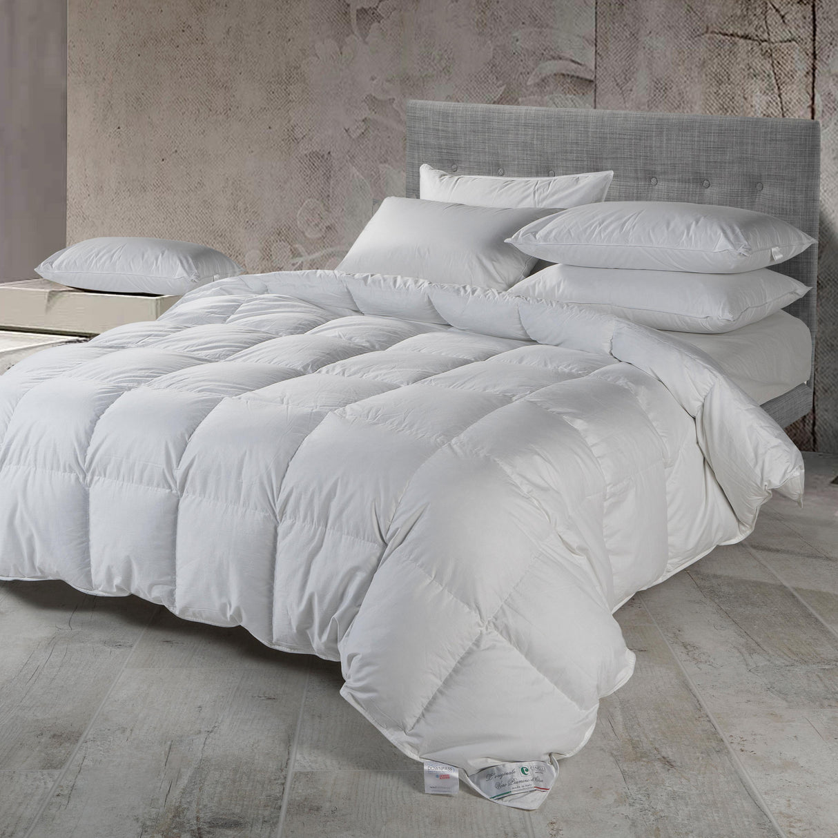 Piumino in Piumino d'oca Argentato - Oslo