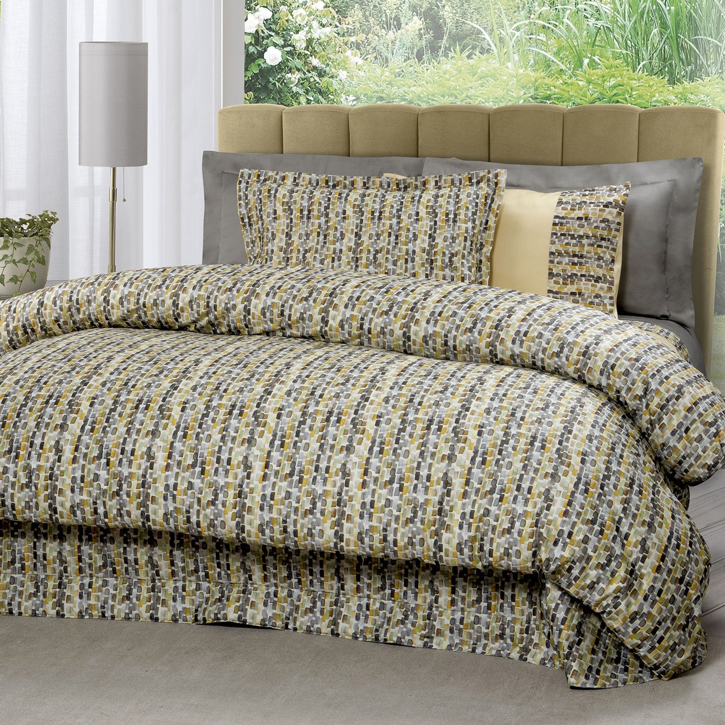 Parure Copripiumino in Raso di Cotone - Praline