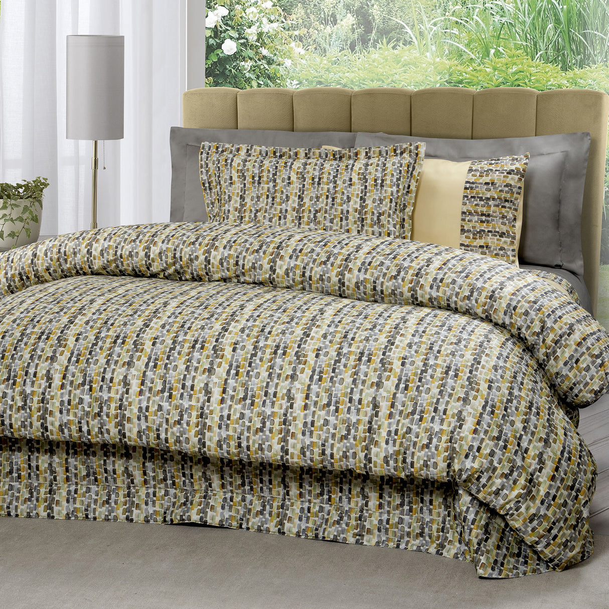 Parure Copripiumino in Raso di Cotone - Praline