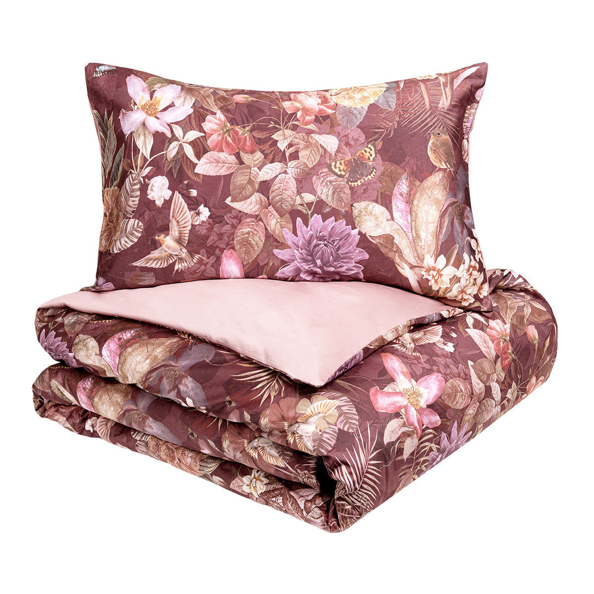 Parure Copripiumino in Raso Di Cotone Fantasia Floreale - Protea