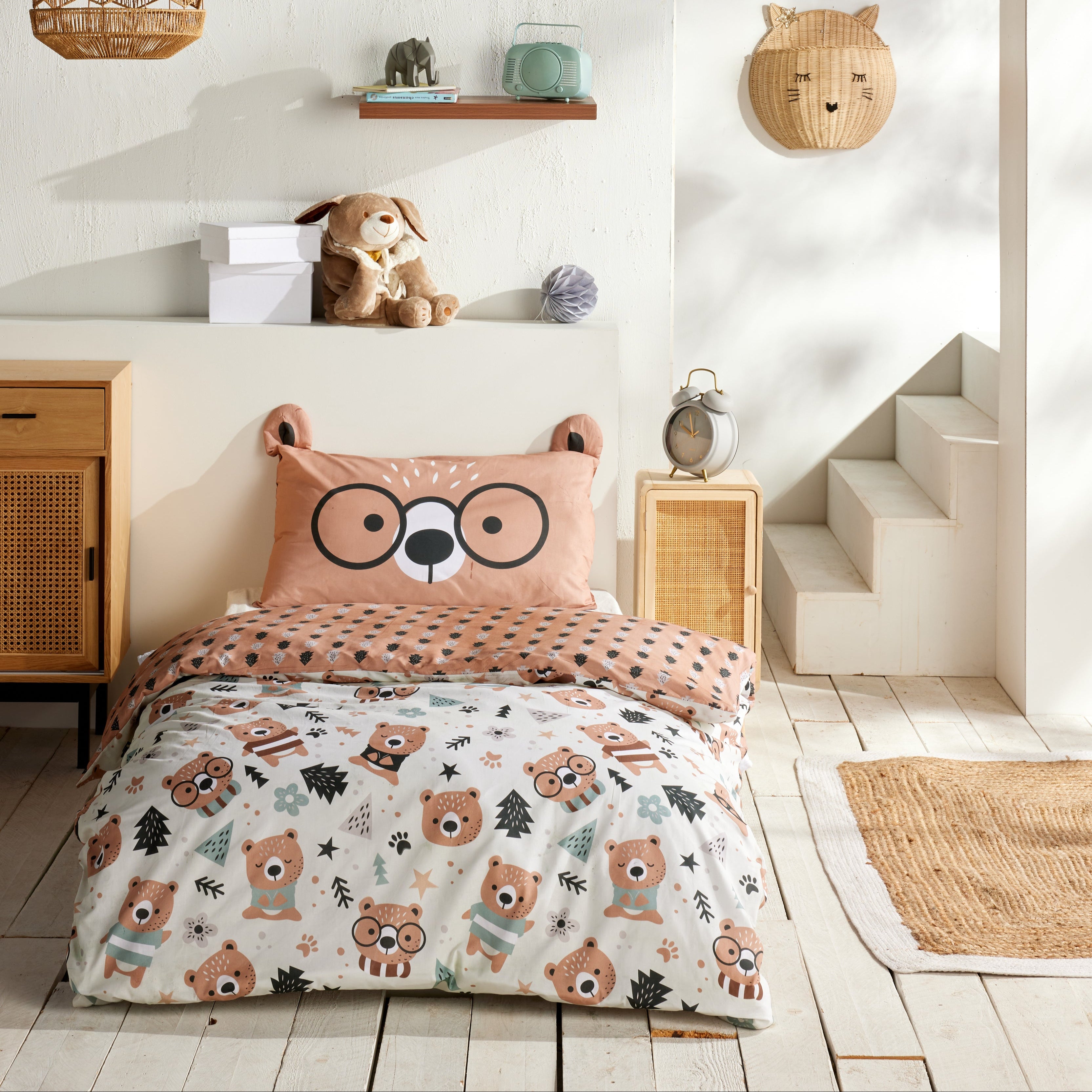 Parure Copripiumino in Puro Cotone Doubleface - Puh