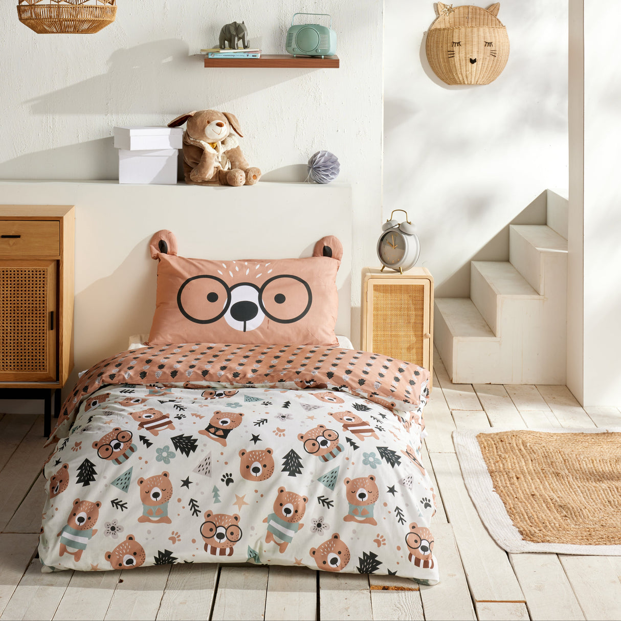 Parure Copripiumino in Puro Cotone Doubleface - Puh