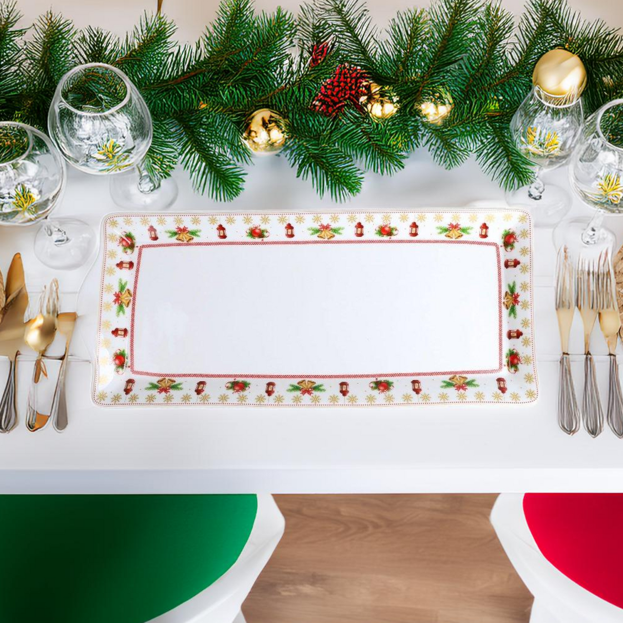 Piatto da Portata Rettangolare in Porcellana - Chalet