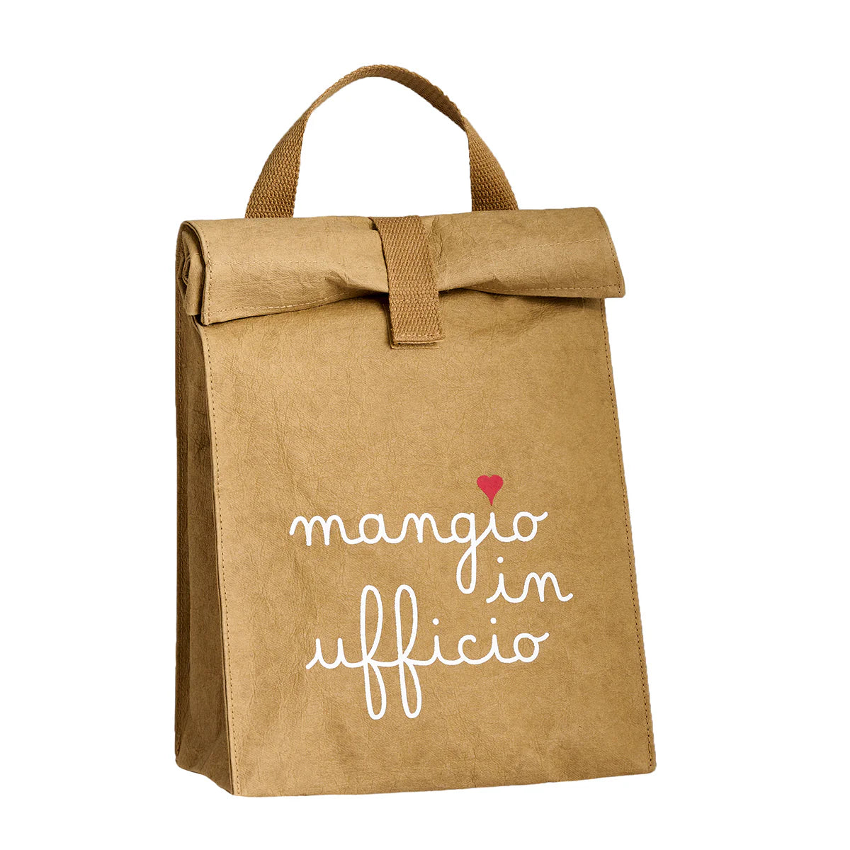 Porta Pranzo in Cellulosa con Scritta - Mangio in Ufficio