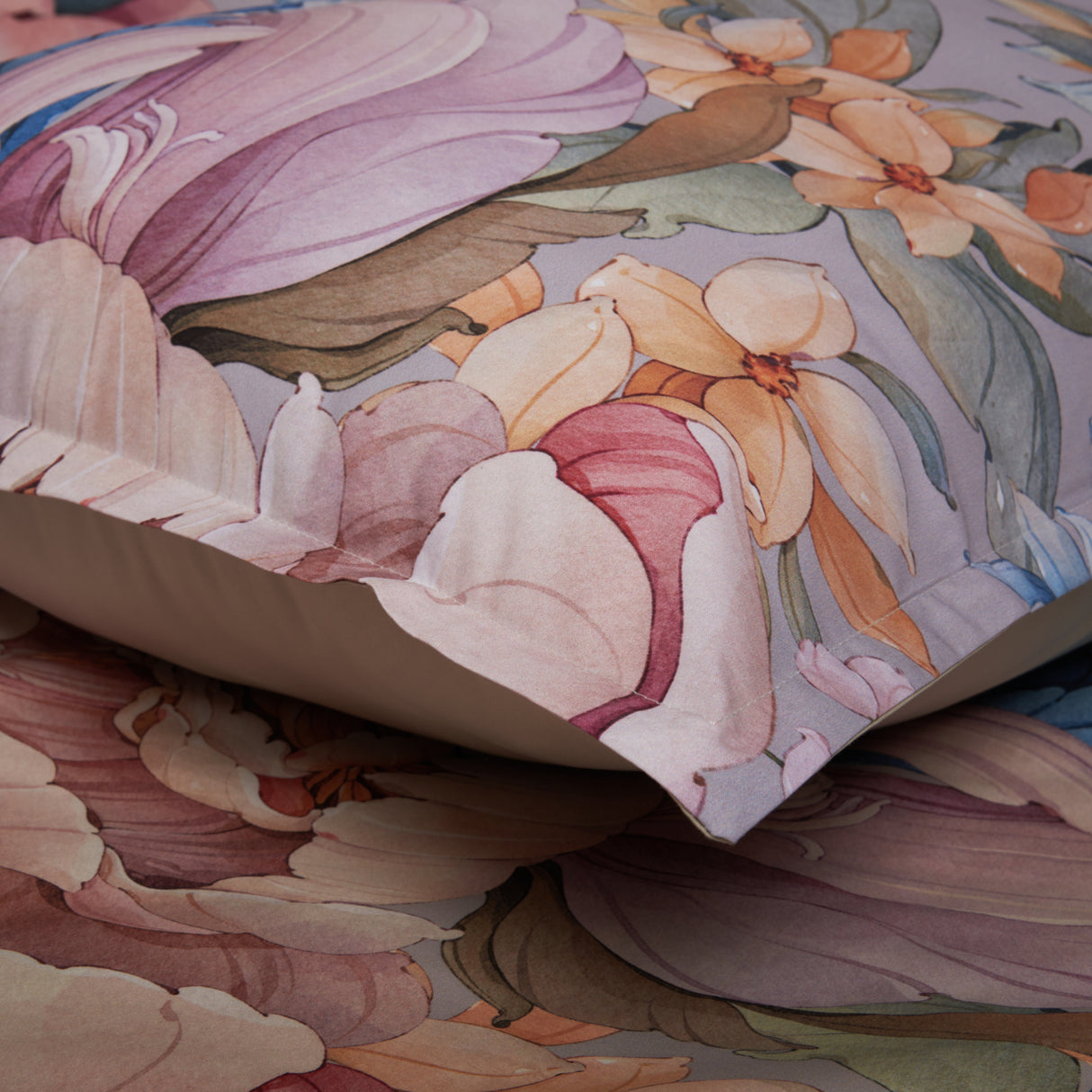 Parure Copripiumino in Percalle di Cotone Fantasia Floreale - Rosalia