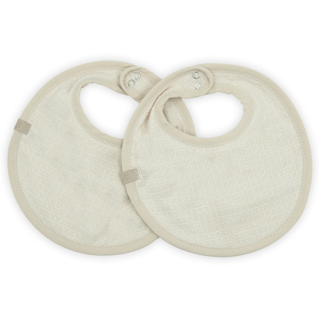 Set 2 Bavaglini in Cotone e Spugna di Bambù Organico - Waffle