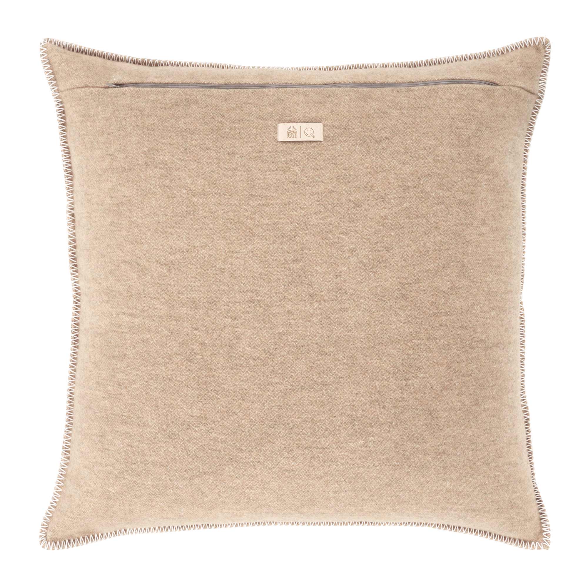 Copricuscino in Lana con Lavorazione Jacquard - Face