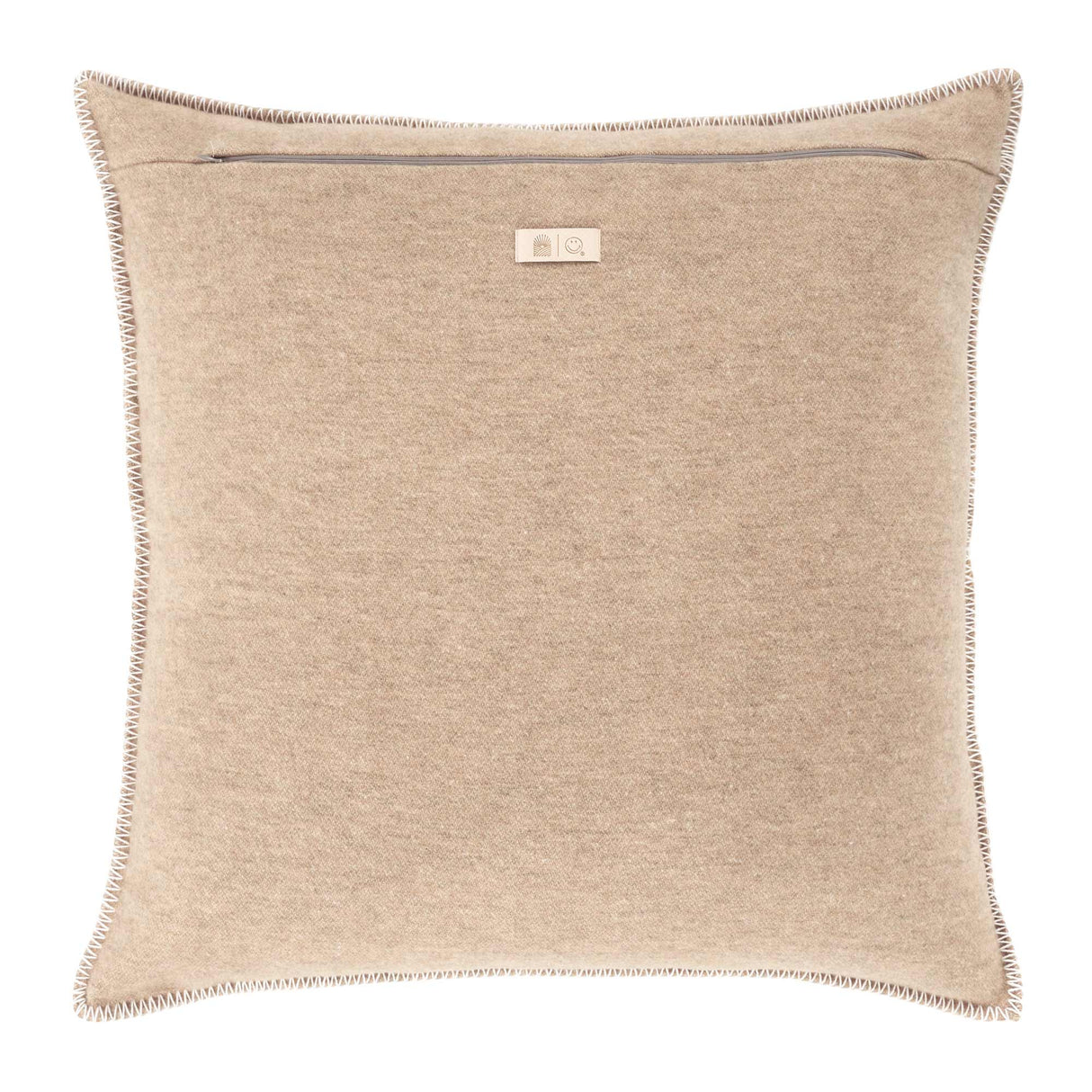 Copricuscino in Lana con Lavorazione Jacquard - Face