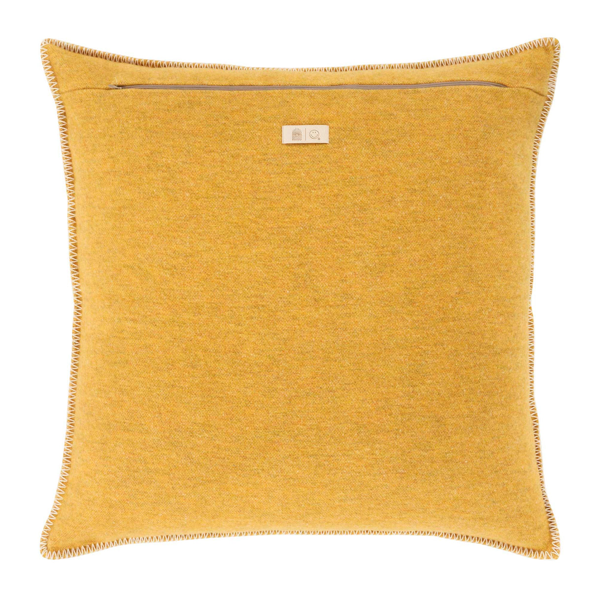 Copricuscino in Lana con Lavorazione Jacquard - Face