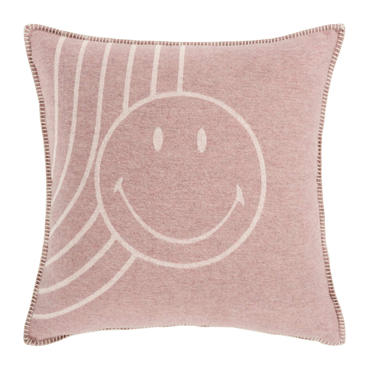 Copricuscino in Lana con Lavorazione Jacquard - Face