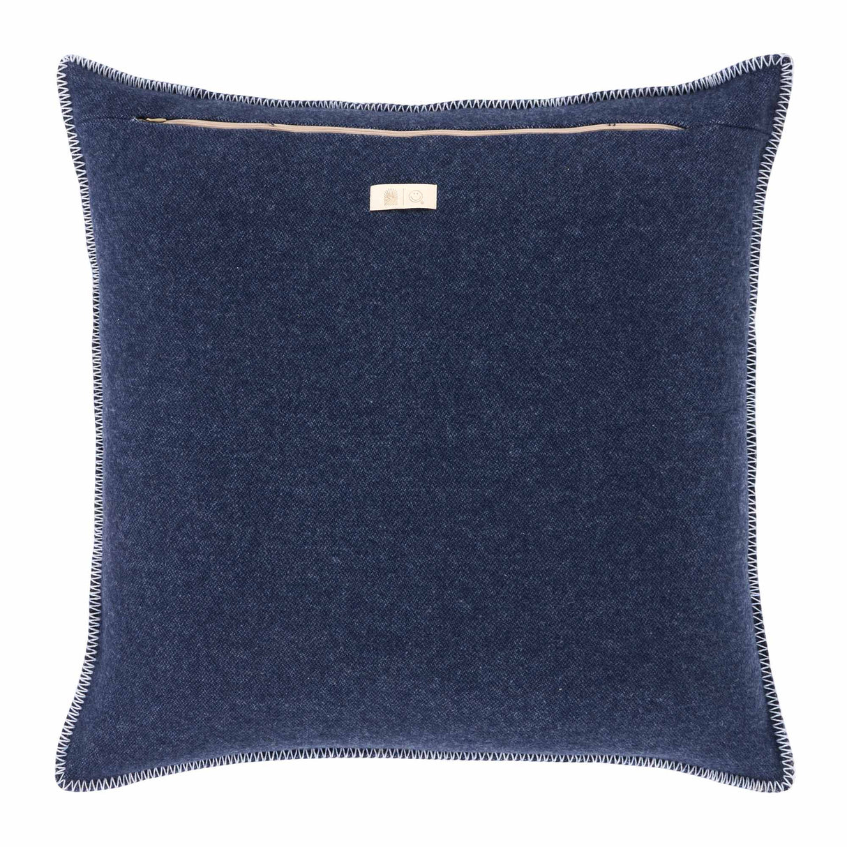 Copricuscino in Lana con Lavorazione Jacquard - Face