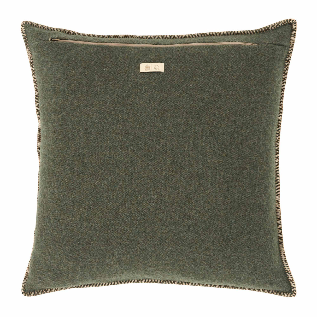 Copricuscino in Lana con Lavorazione Jacquard - Face