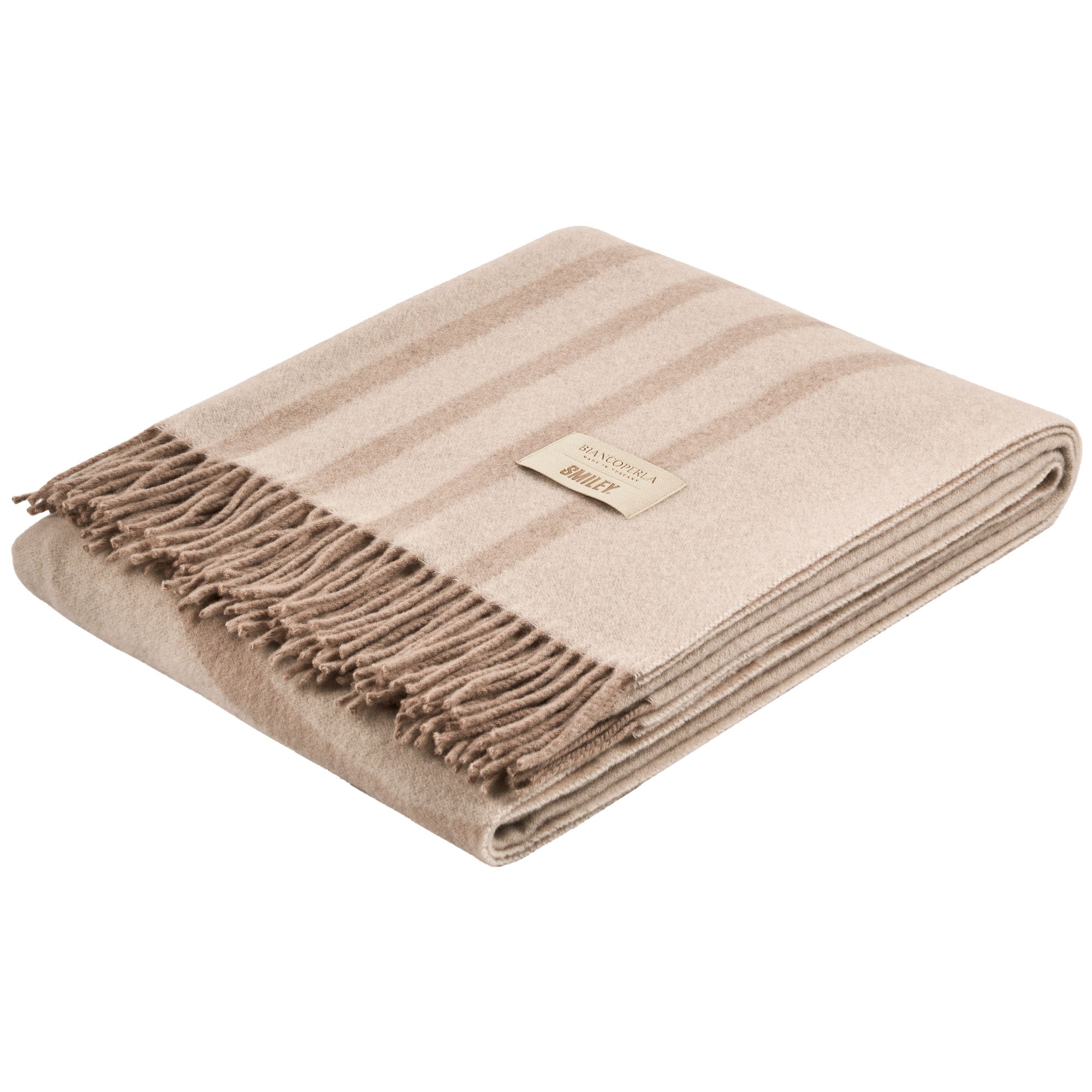 Plaid in Lana con Lavorazione Jacquard - Face