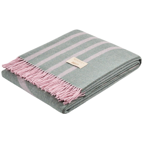 Plaid in Lana con Lavorazione Jacquard - Face