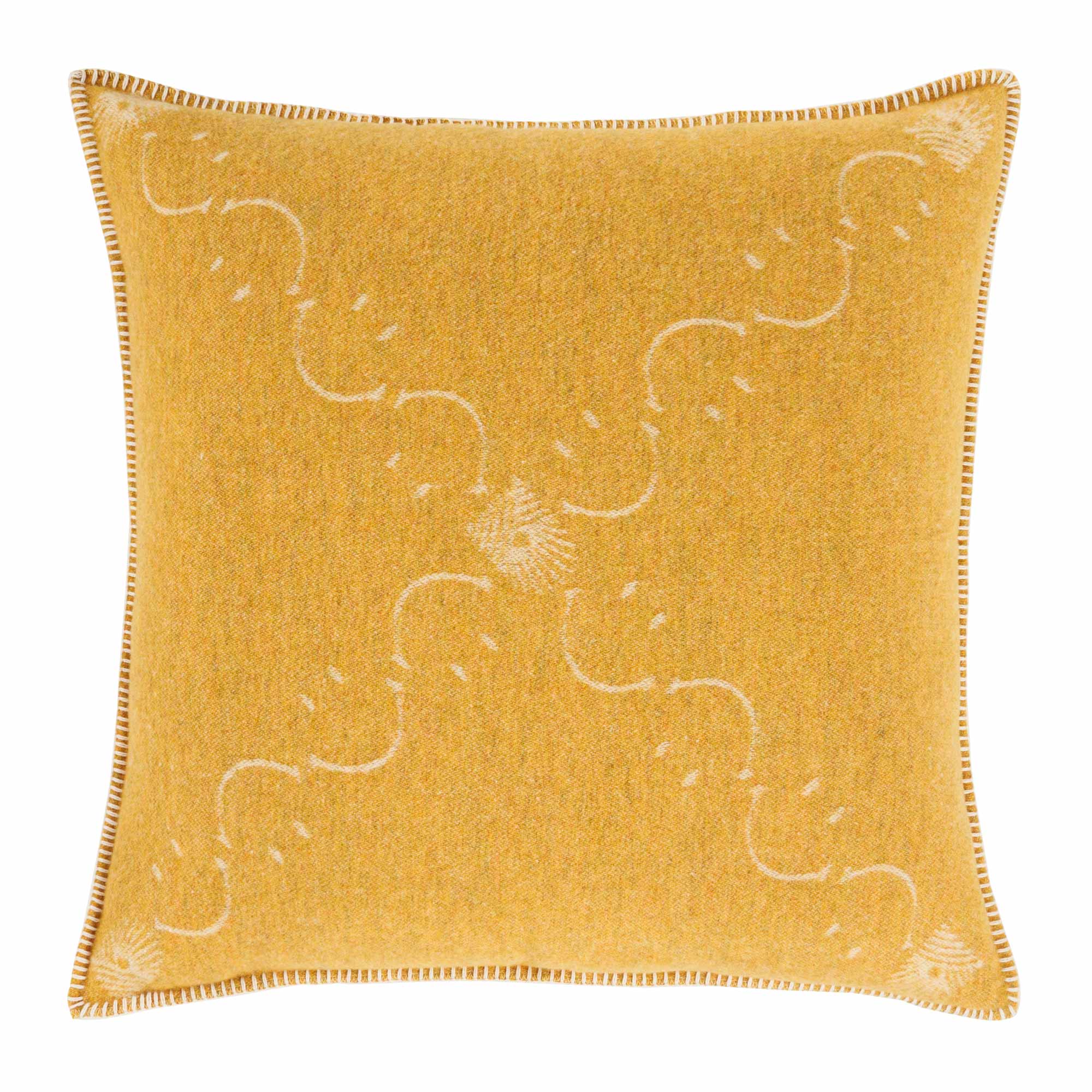 Copricuscino in Lana con Lavorazione Jacquard - Pattern