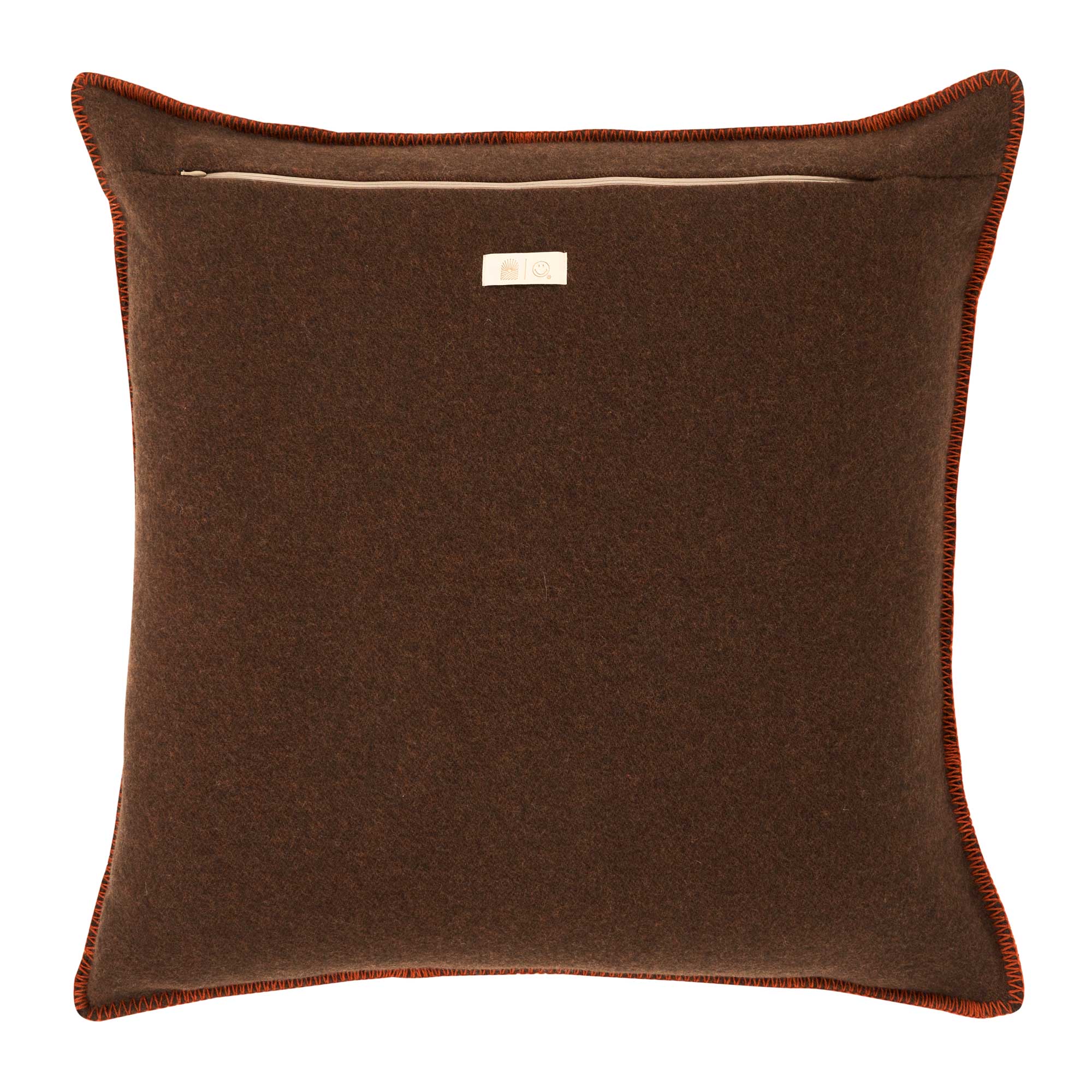 Copricuscino in Lana con Lavorazione Jacquard - Pattern