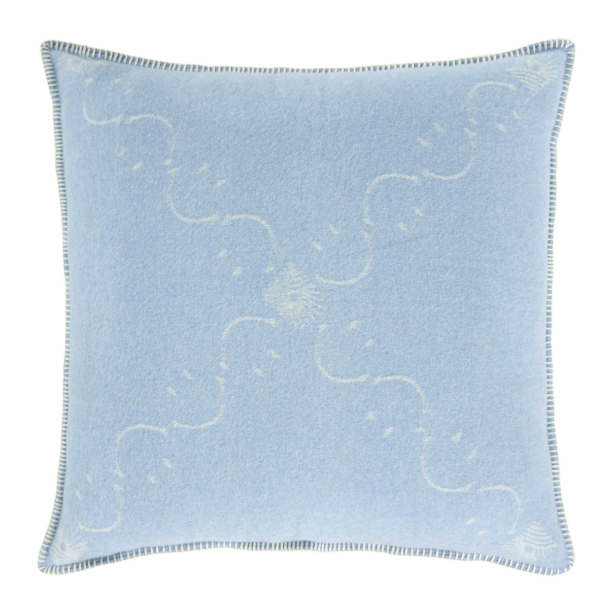 Copricuscino in Lana con Lavorazione Jacquard - Pattern