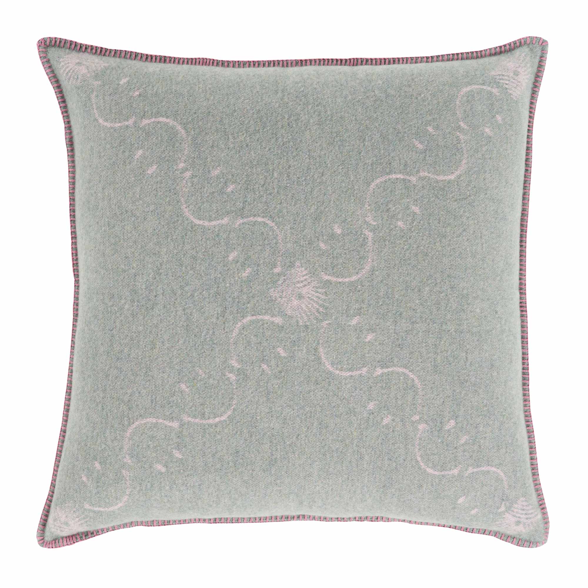 Copricuscino in Lana con Lavorazione Jacquard - Pattern