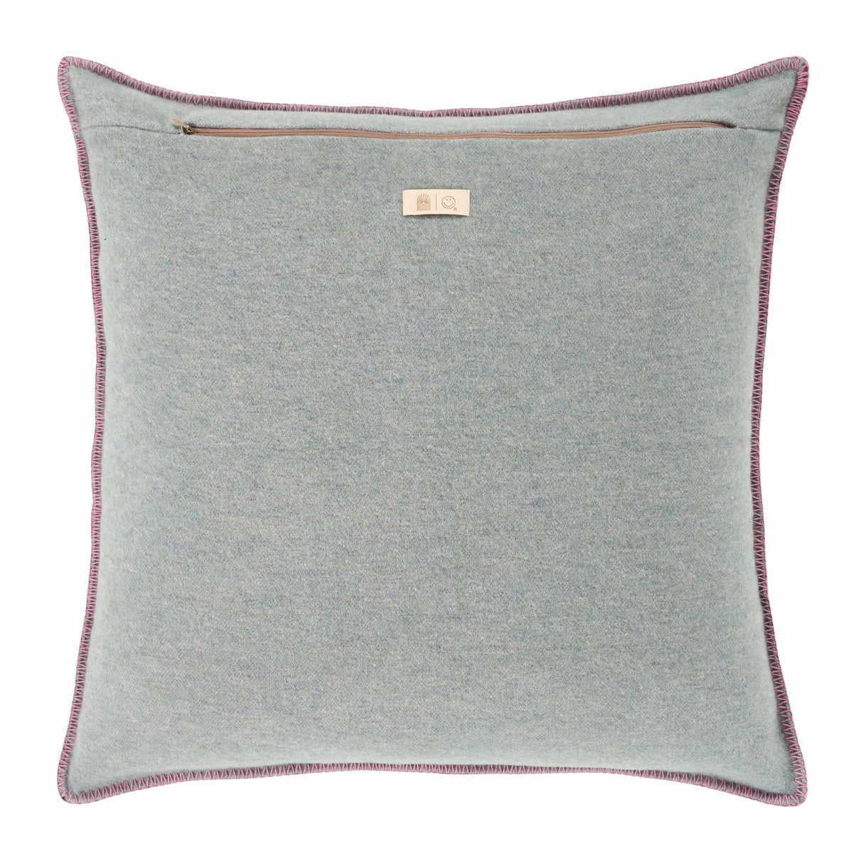 Copricuscino in Lana con Lavorazione Jacquard - Pattern