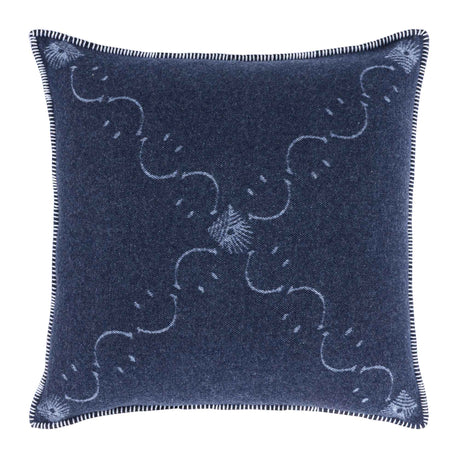 Copricuscino in Lana con Lavorazione Jacquard - Pattern