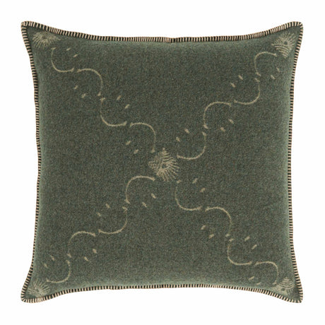 Copricuscino in Lana con Lavorazione Jacquard - Pattern