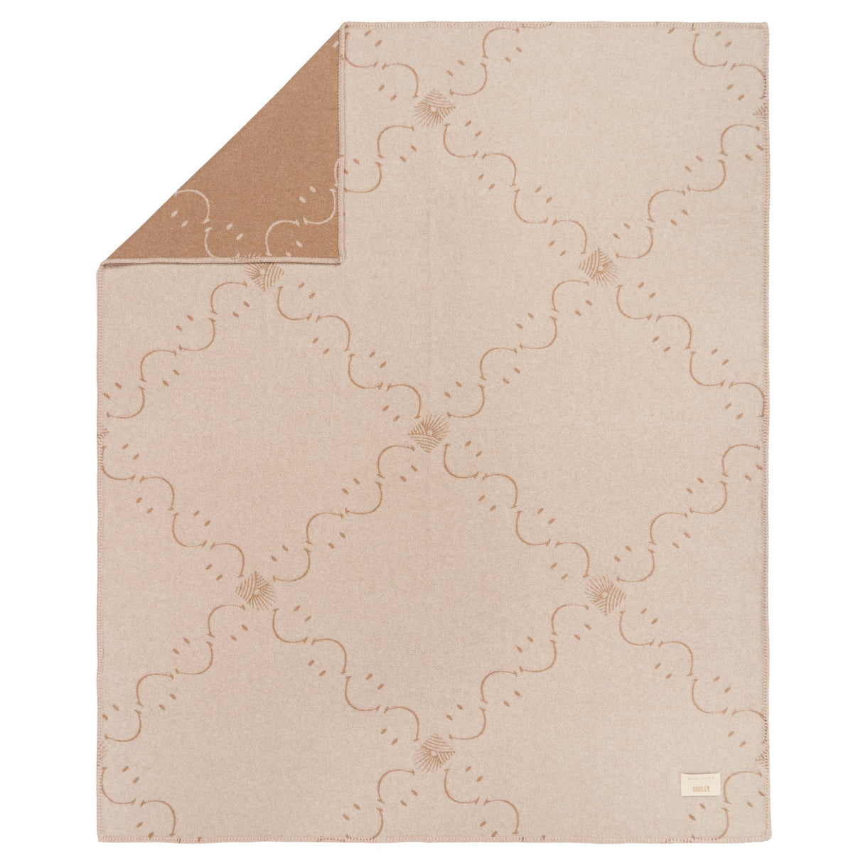 Plaid in Lana con Lavorazione Jacquard - Pattern