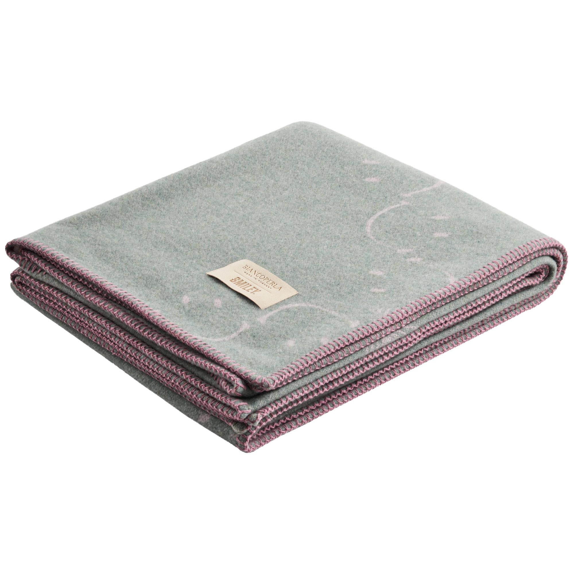 Plaid in Lana con Lavorazione Jacquard - Pattern