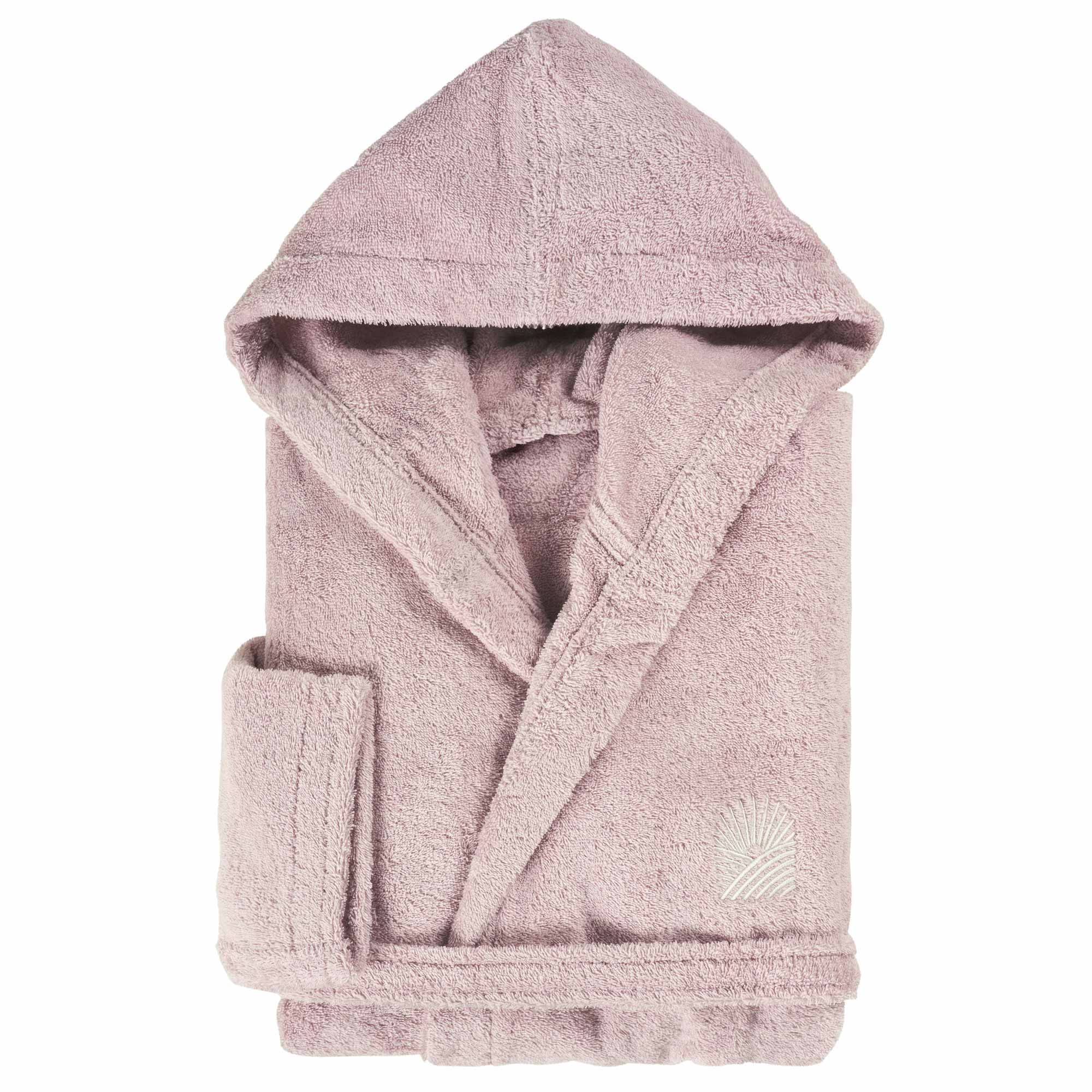 Accappatoio con Cappuccio in Spugna di Cotone - Be Positive