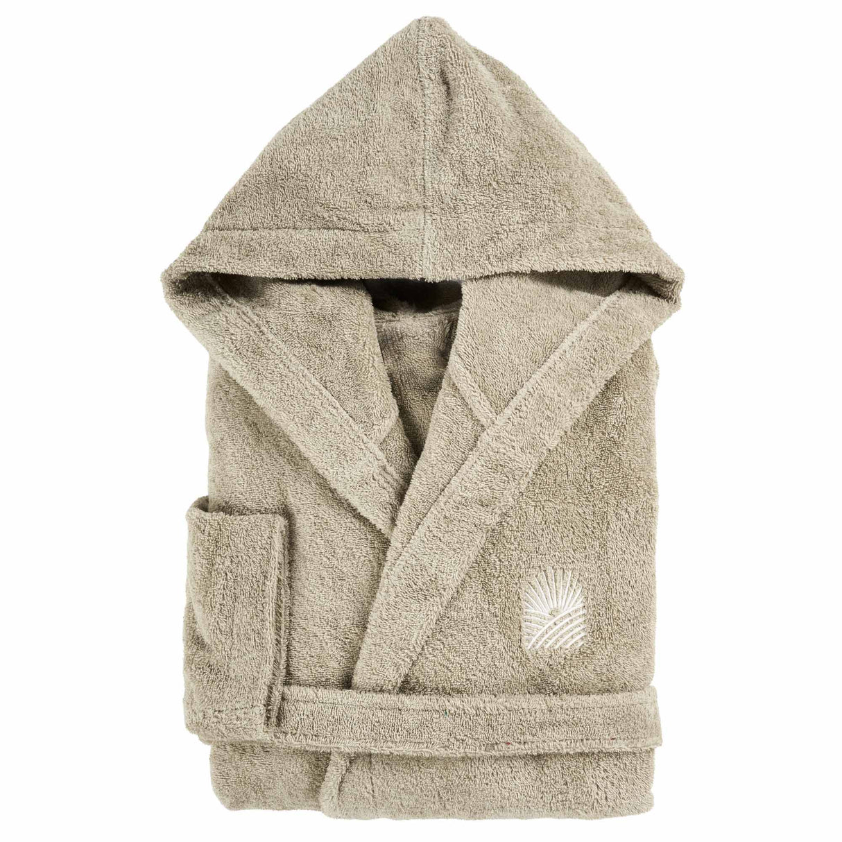 Accappatoio con Cappuccio in Spugna di Cotone - Be Positive