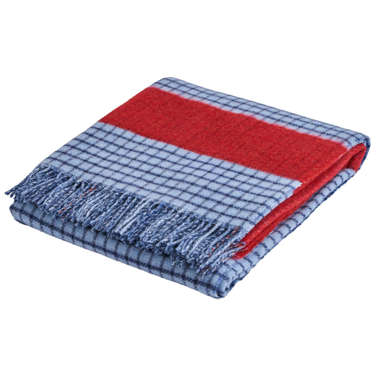 Plaid in Lana Fantasia Check - Soleil