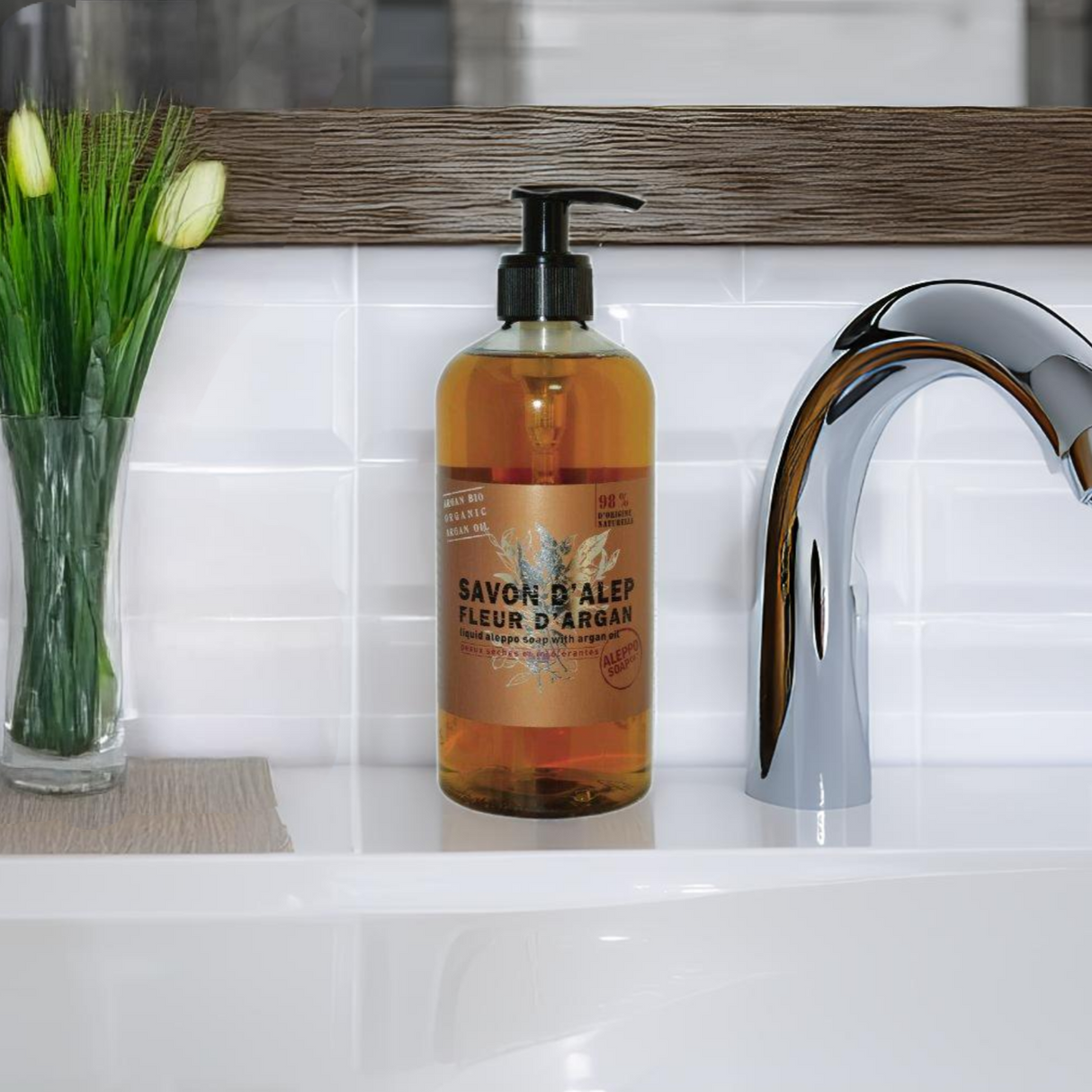 Sapone Liquido d'Aleppo ai Fiori di Argan - Tadé