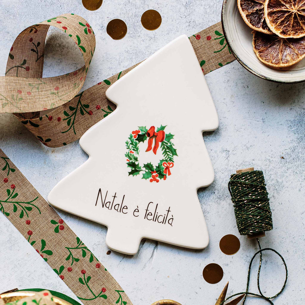 Sottopentola in Grès - Natale è Felicità