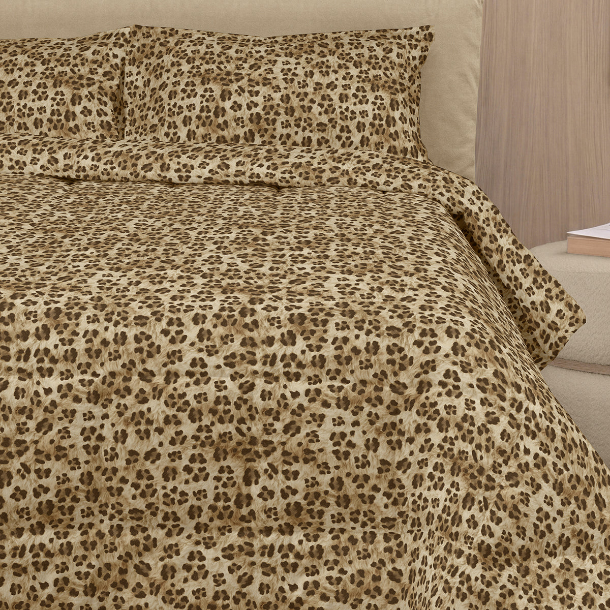 Trapunta in Percalle di Puro Cotone Fantasia Animalier - Tabby
