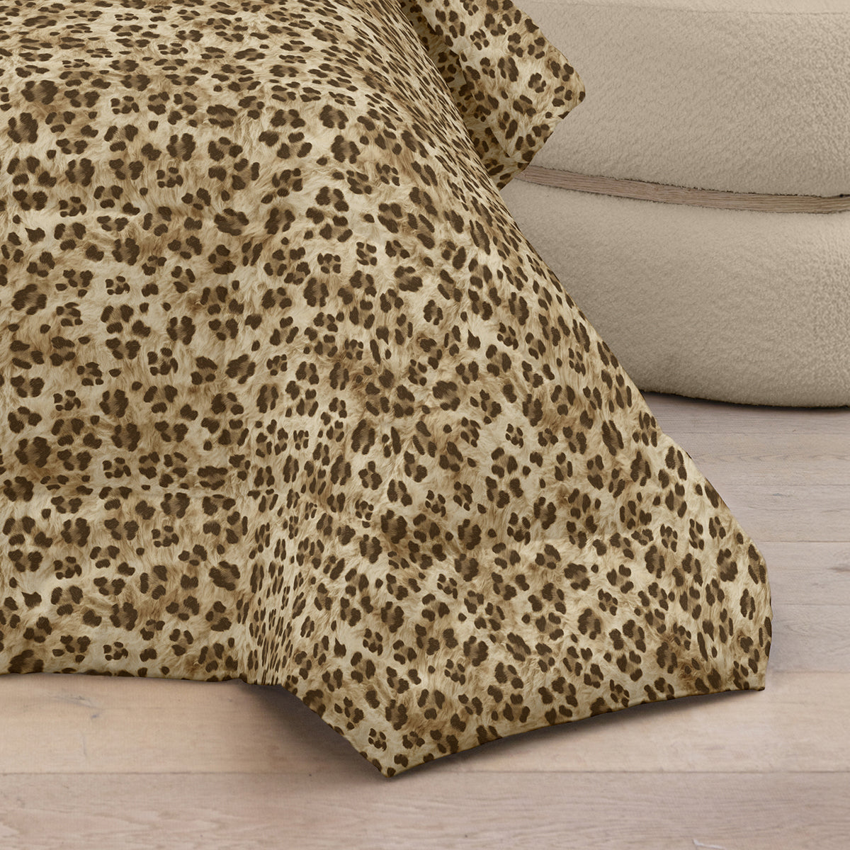 Trapunta in Percalle di Puro Cotone Fantasia Animalier - Tabby