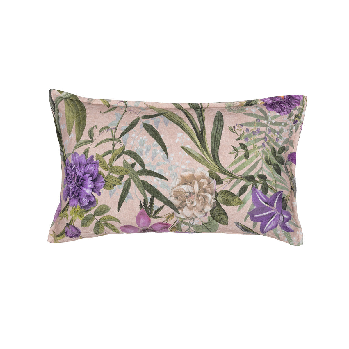 Cuscino in Piquet di Puro Cotone Stampa Floreale - Vanitas