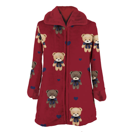 Vestaglia in Micropile Stampata - Orsacchiotti