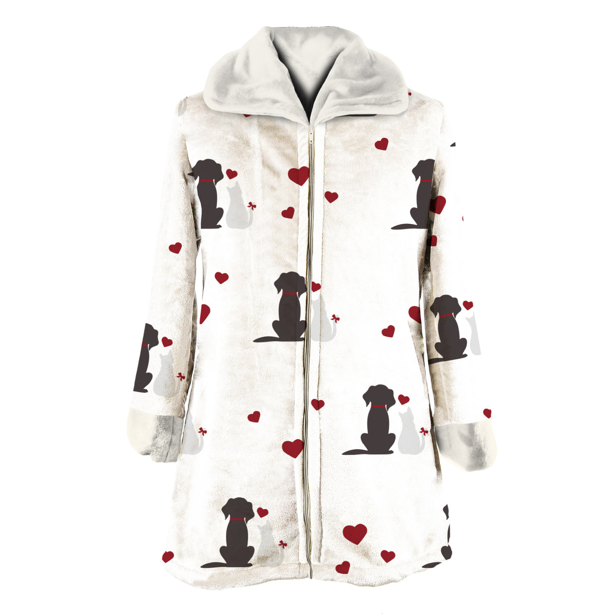 Vestaglia in Micropile Stampata Best Friends