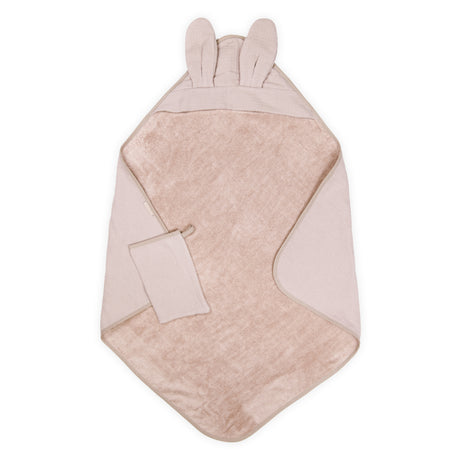 Set Asciugamano Triangolo e Guantino in Bambù Organico - Waffle