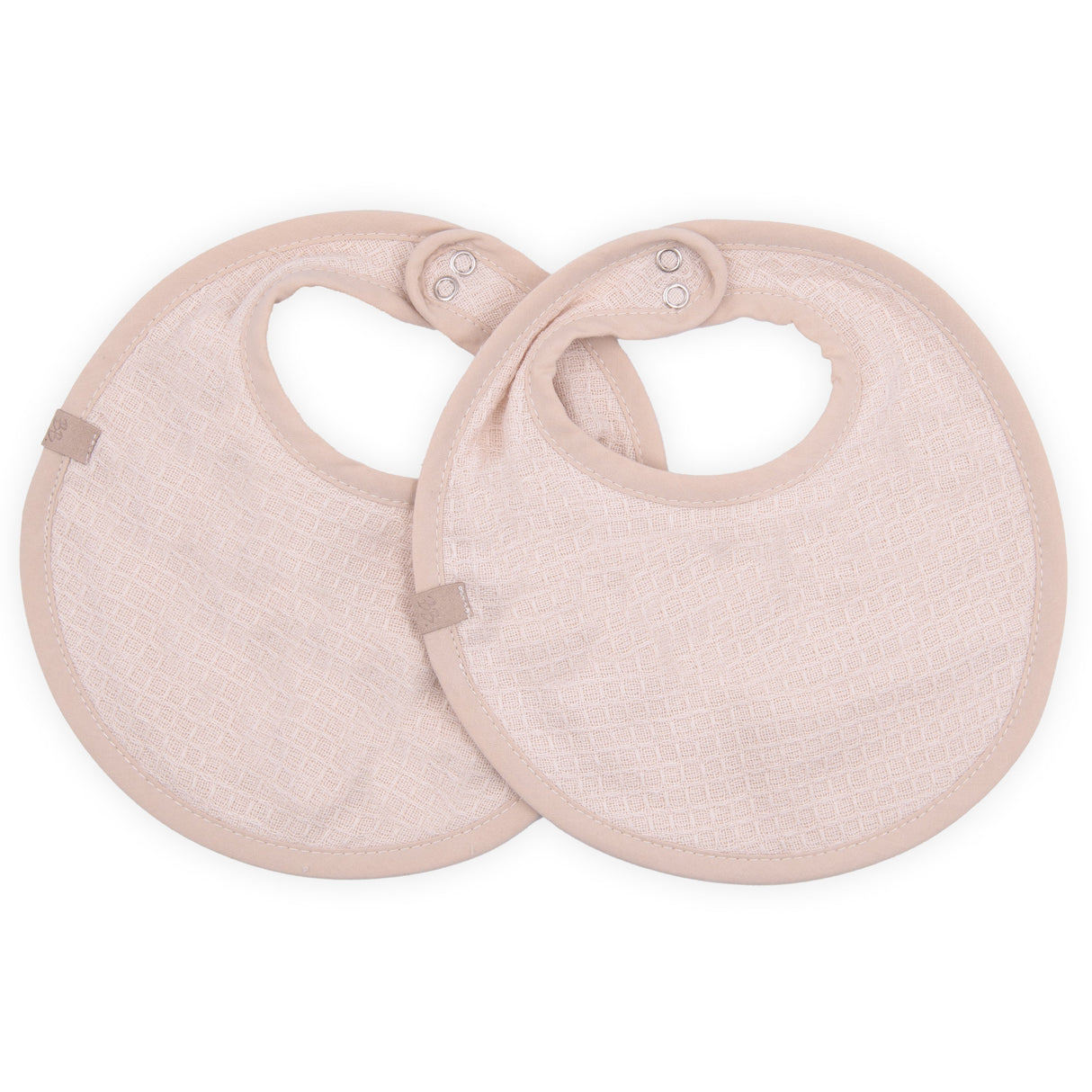 Set 2 Bavaglini in Cotone e Spugna di Bambù Organico - Waffle