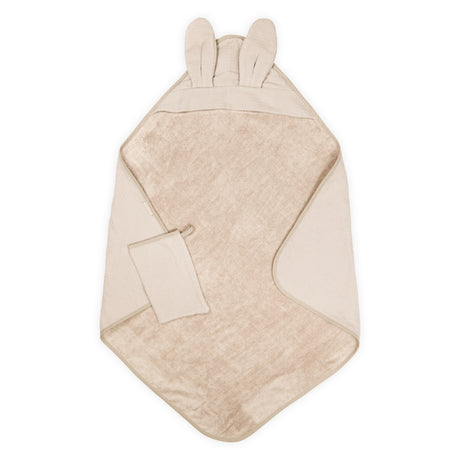 Set Asciugamano Triangolo e Guantino in Bambù Organico - Waffle