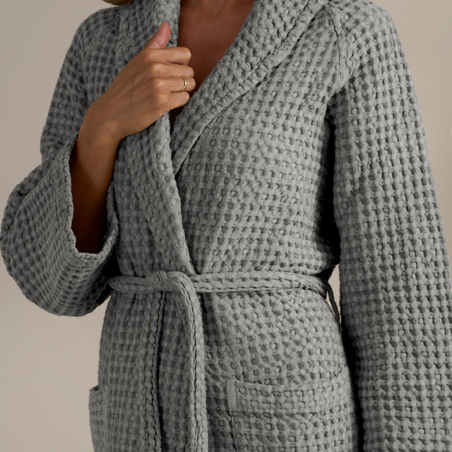 Accappatoio Scialle Nido d'Ape in puro Cotone - Jaspy