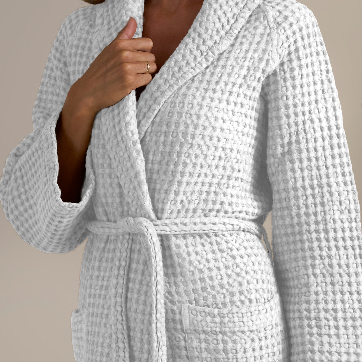 Accappatoio Scialle Nido d'Ape in puro Cotone - Jaspy